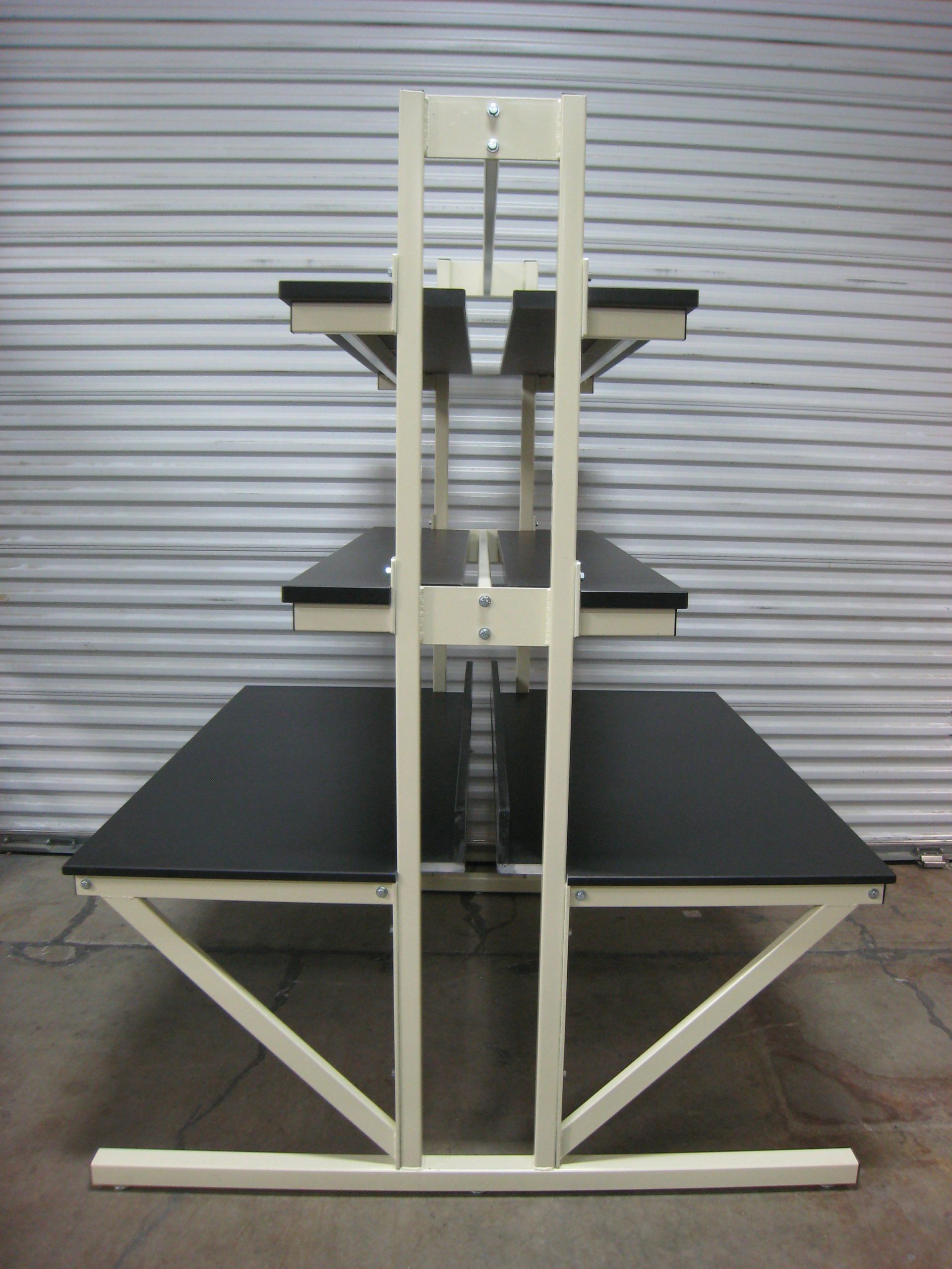 RDM Double-Sided Workbench - Model T-101P-NOBOOM-DBLUPR-PUTTY01 Double-Sided Workbench T-101P-NOBOOM-DBLUPR-PUTTY01