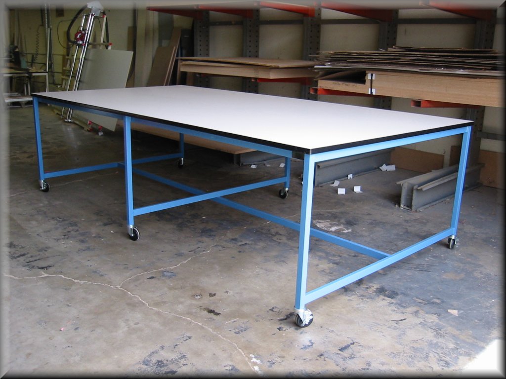 RDM Large Mobile Table - Model A-109P-CLG-CSTR-01 blank