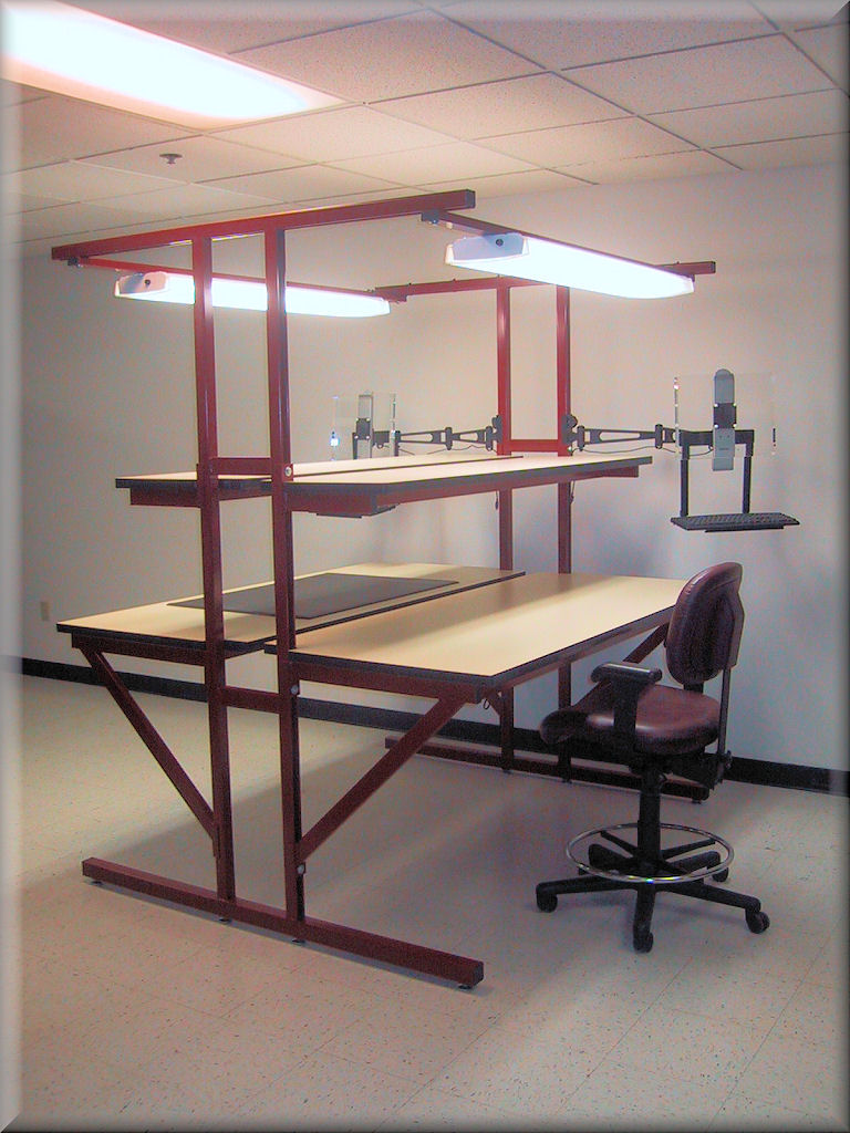 RDM Double-Sided Workbench - Model T-101P-OLD-BURG-01 Double-Sided Workbench T-101P-OLD-BURG-01