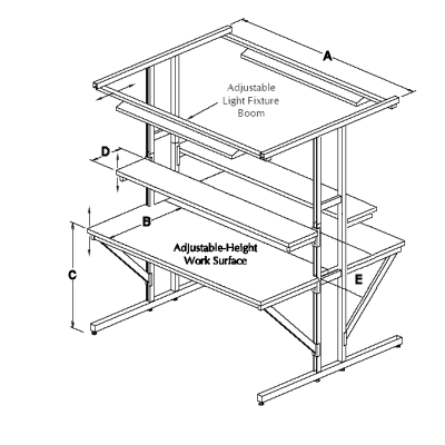 RDM Double-Sided Workbench - Model T-101P Double-Sided Workbench T-101P