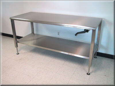 Model A-107P-SS Stainless Steel Lift Table Ergonomic Lift Table - Available in Stainless Steel Construction