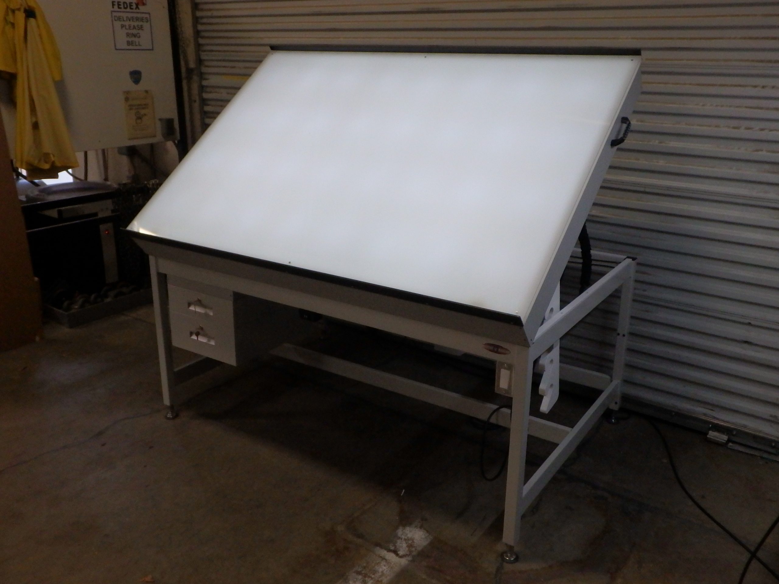 RDM Tilt Top Light Table - Model A-109P-TILT-MANBKT A-109P-TILT-MANBKT Tilt Top Light Table
