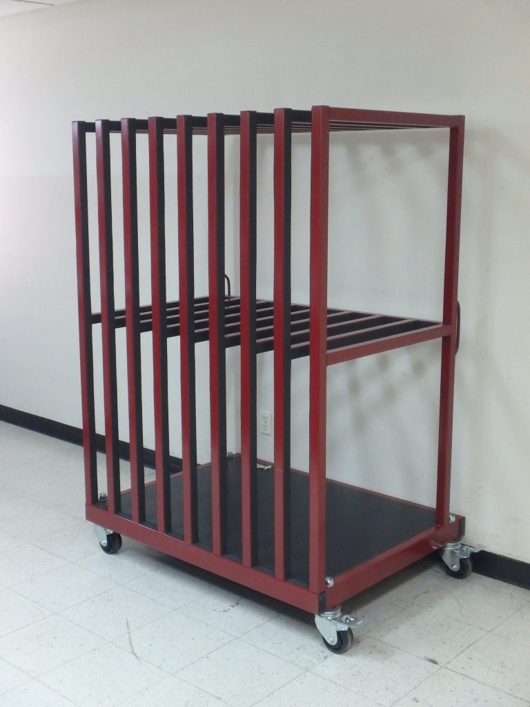 RDM Panel Rack Cart - Model MC-PR-111VP-01-BURG MC-PR-111VP-01-BURG