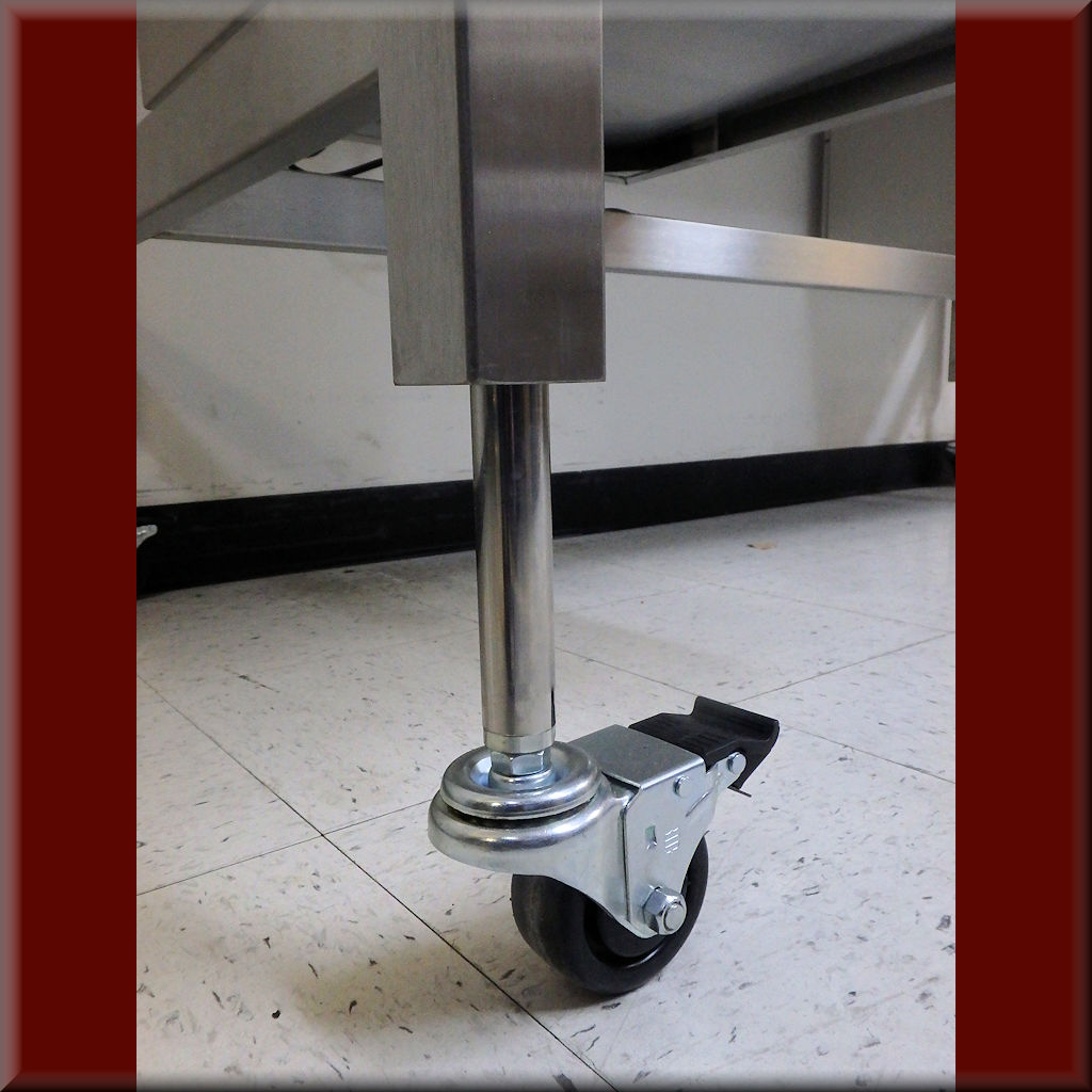 RDM Total Locking Caster - Model ACCY-CSTR-TTL3-4OH-01 ACCY-CSTR-TTL3-4OH-01