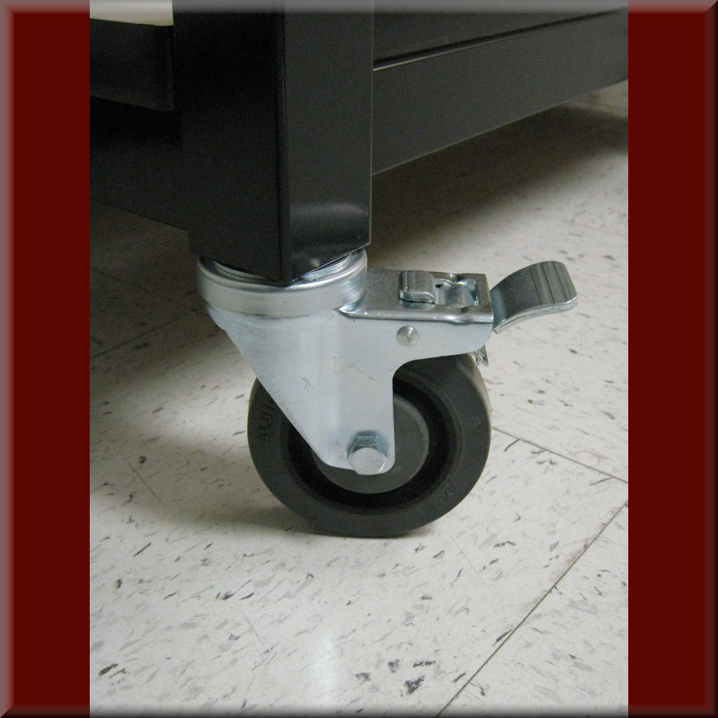 RDM Total Locking Caster - Model ACCY-CSTR-TTL4-5OH-01 ACCY-CSTR-TTL4-5OH-01