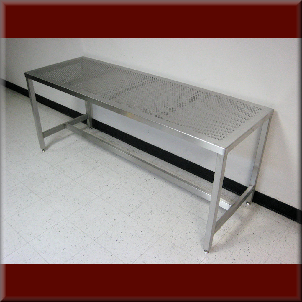 RDM Perforated Stainless Steel Table - Model A-109P-SS-PERF-01 A-109P-SS-PERF-01
