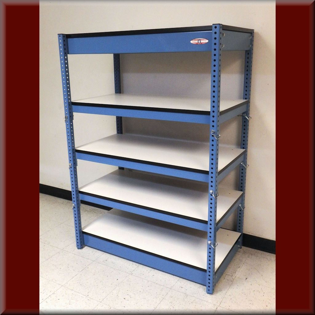 RDM Adjustable Shelving - Model RSH-109P-ADJ-BLUE-01 RSH-109P-ADJ-BLUE-01
