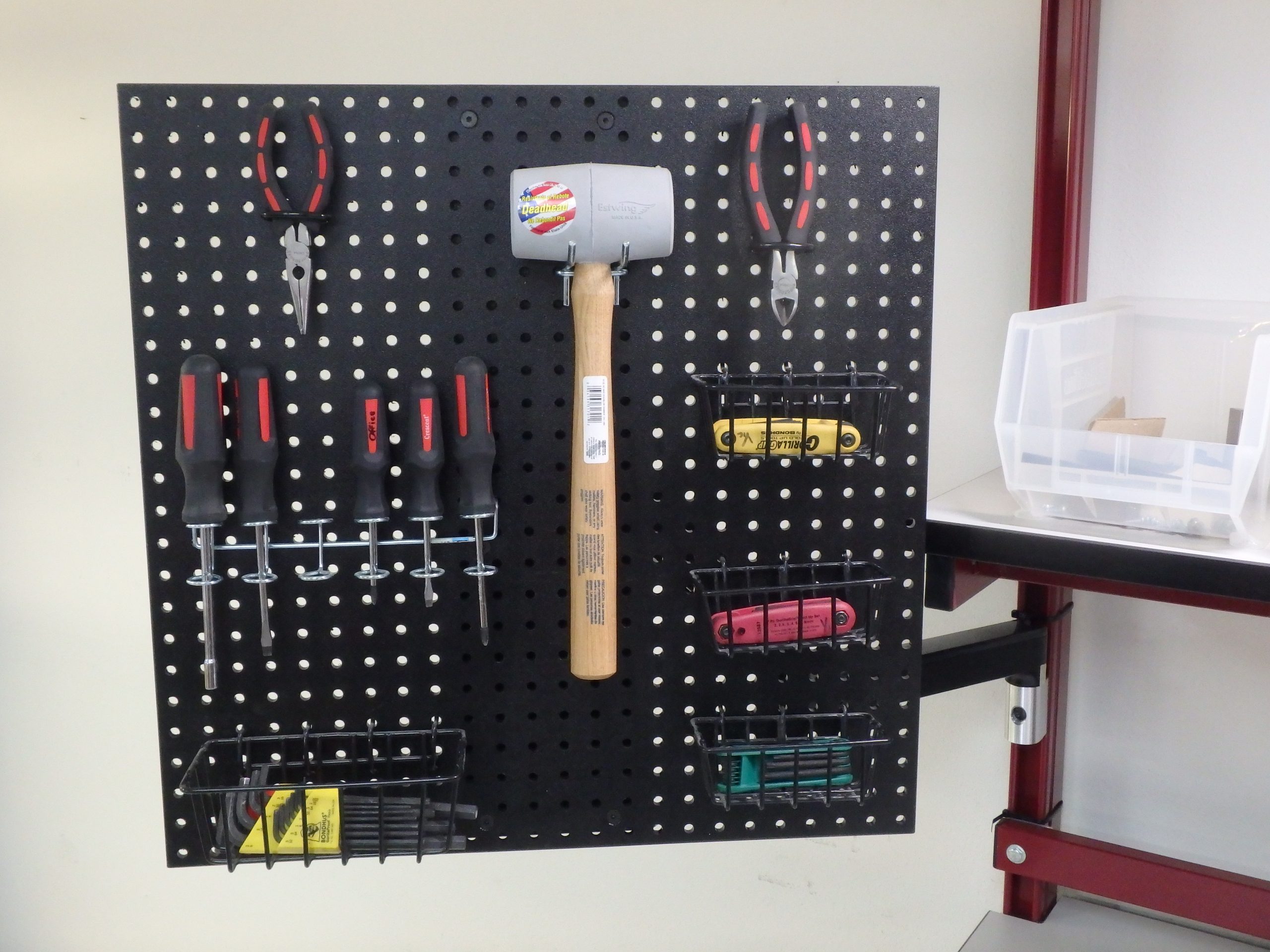 RDM Articulating Tool Peg Board - Model ACCY-WB-ATB-PEG-HDPE-BLK ACCY-WB-ATB-PEG-HDPE-BLK