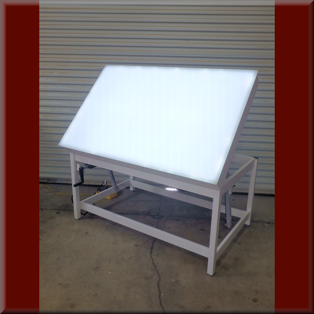 RDM Ergonomic Tilt Top Light Table - Model A-107P-LT-TILT-01 A-107P-LT-TILT-01 Tilt Top Light Table